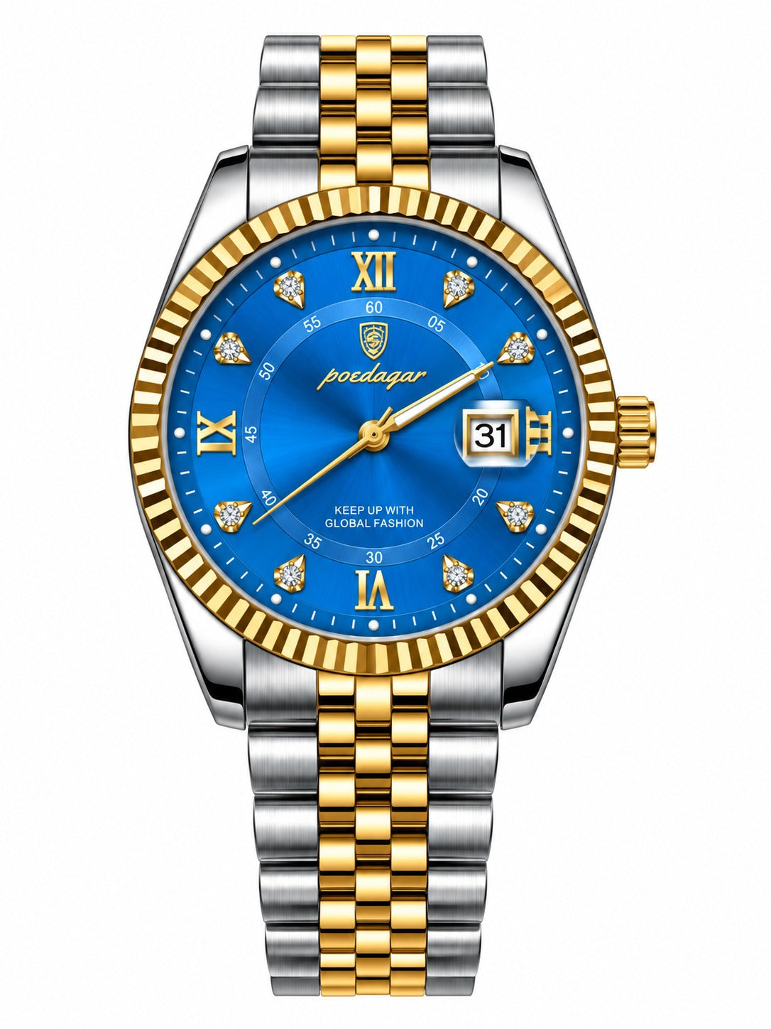 Poedagar 910 SGBLU Luxury Quartz Men's Watch