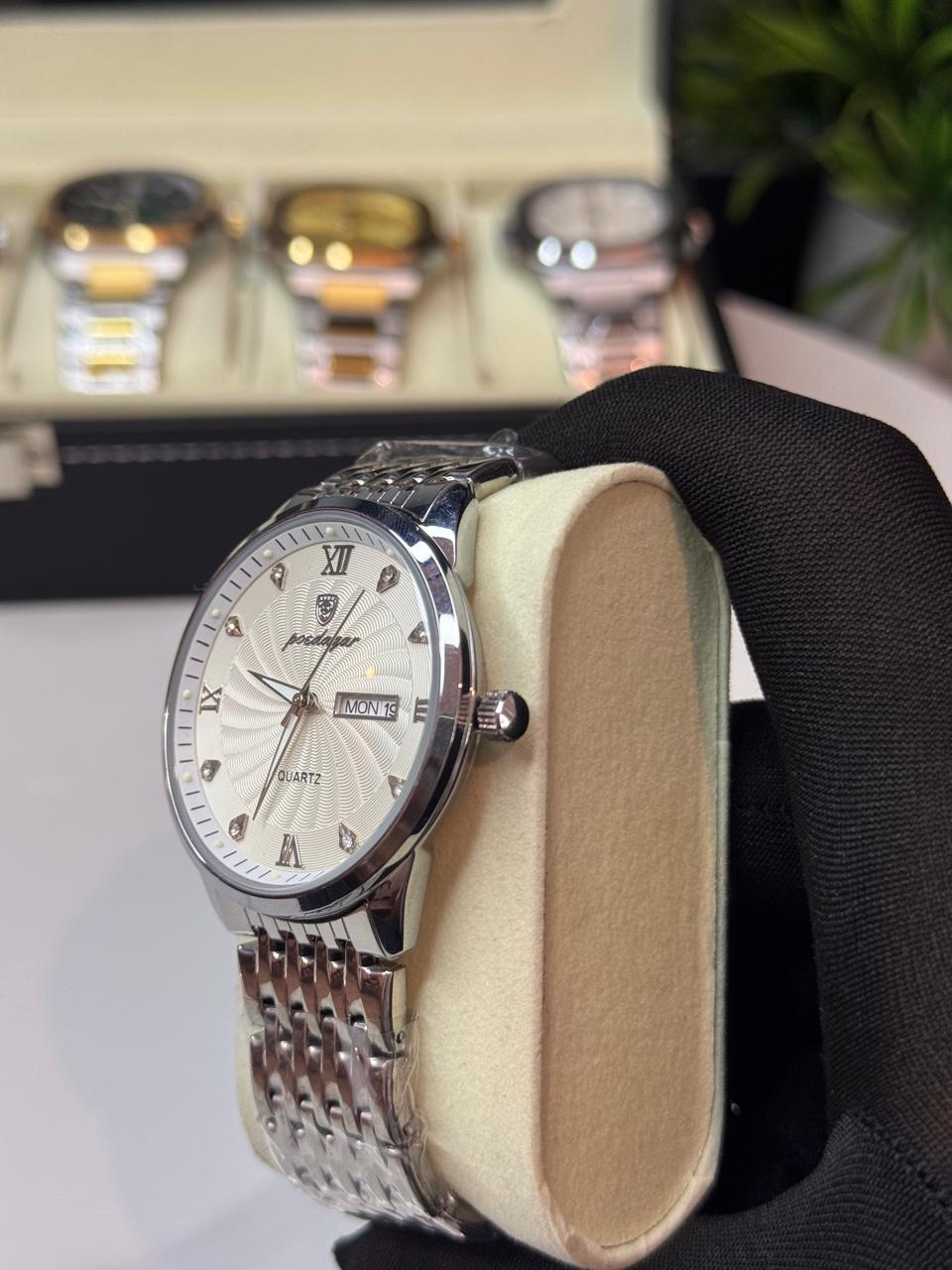 POEDAGAR 578 SWHT Luxury Men's Quartz Wristwatch