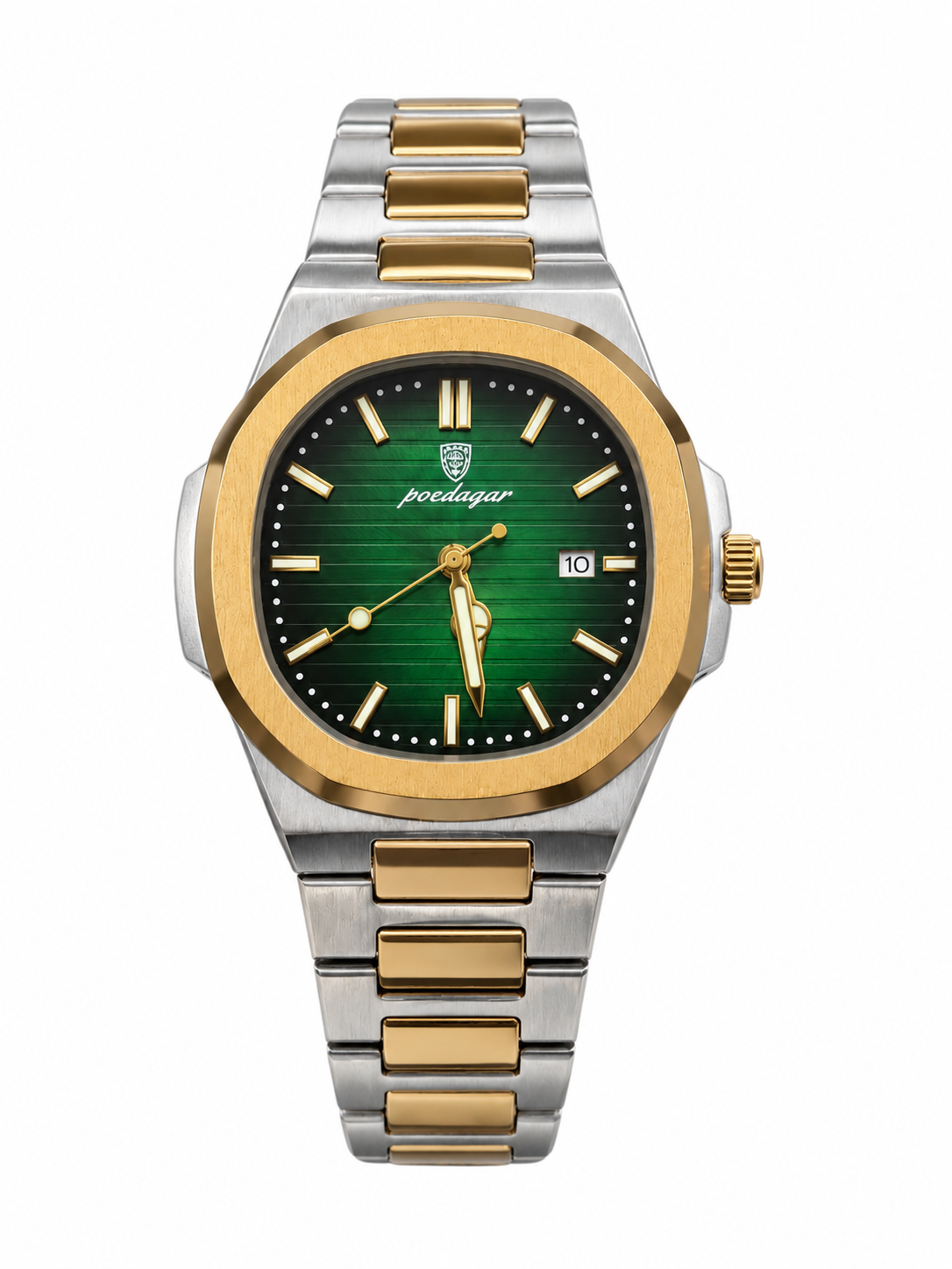 POEDAGAR 789 SGGRN Stainless Steel Quartz Watch