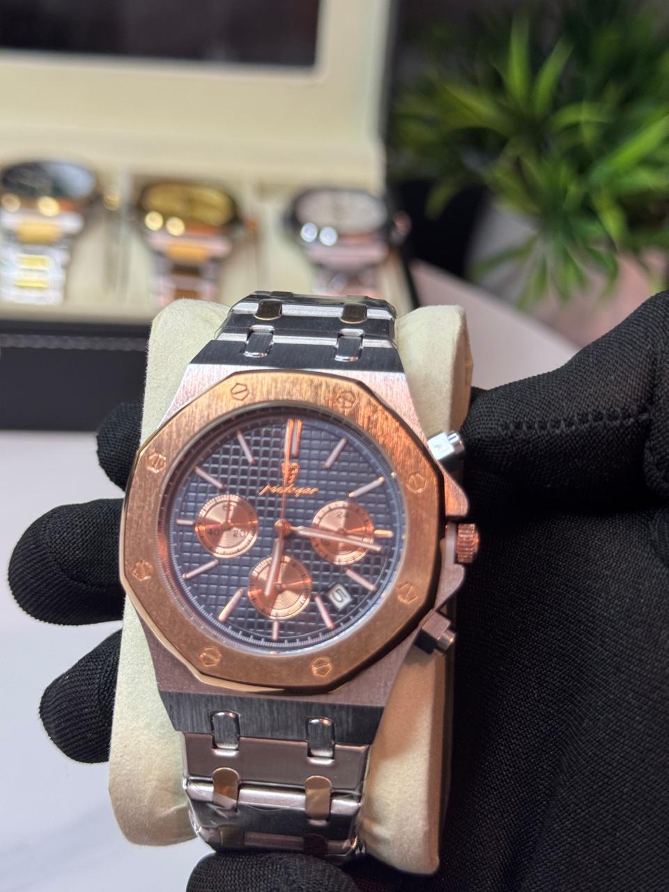 POEDAGAR 997 SGBLU Luxury Men's Watches Stainless Steel Date Chronograph