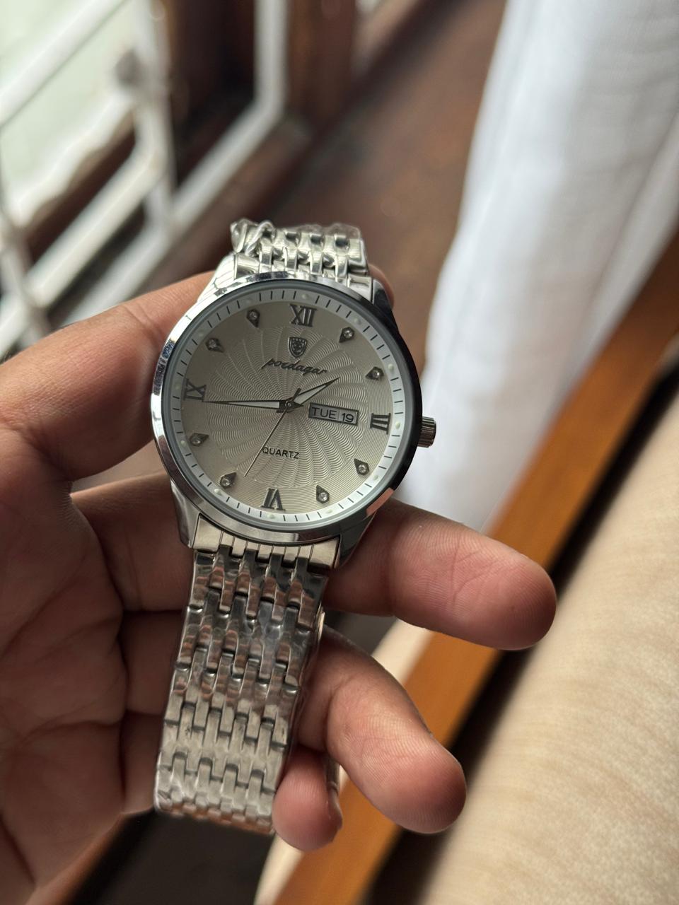POEDAGAR 578 SWHT Luxury Men's Quartz Wristwatch